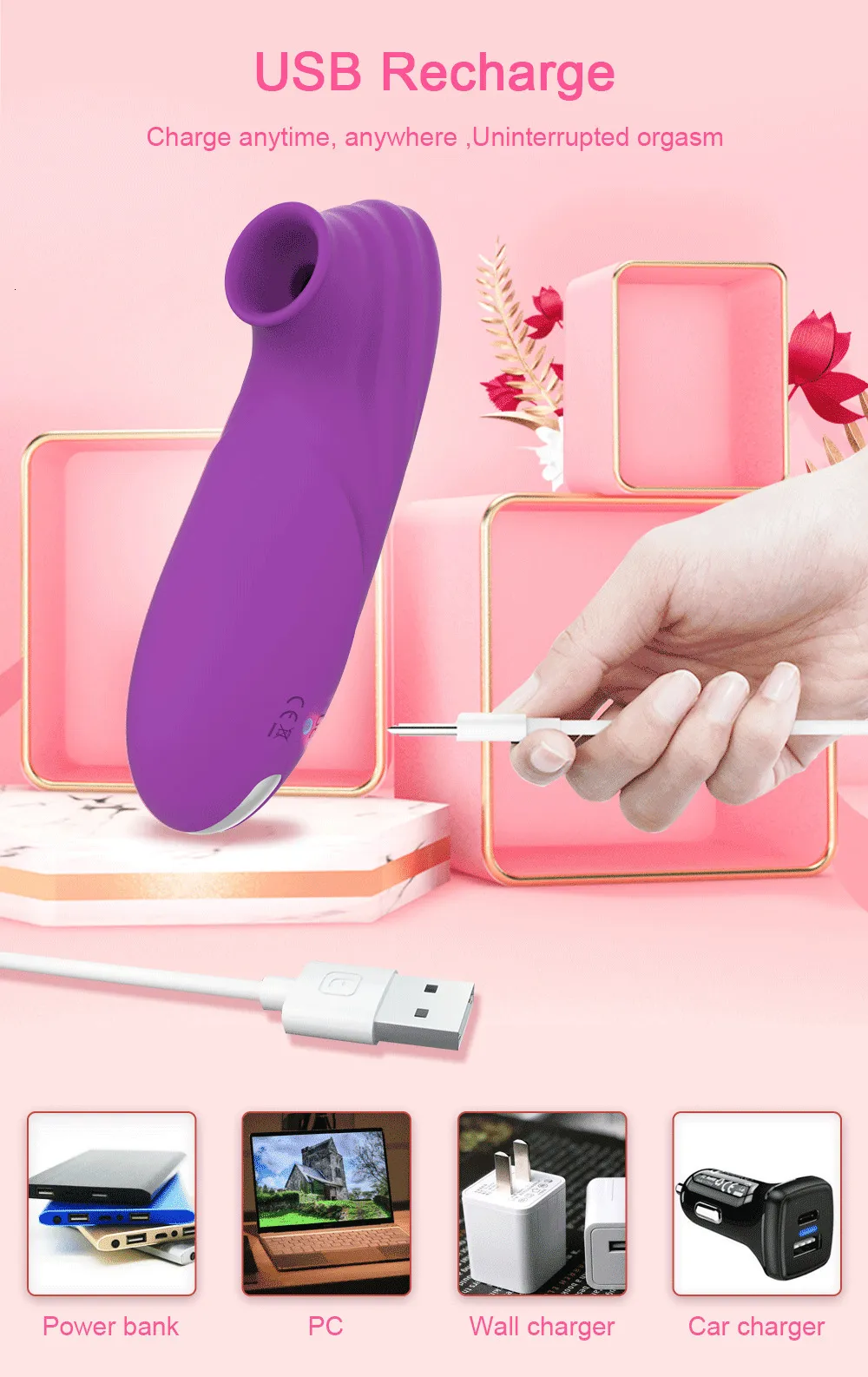 Klitoris sugvibrator för kvinnor vakuumstimulator_voghion.com
