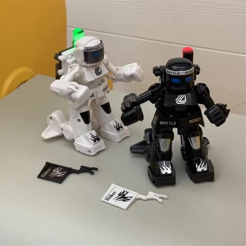 RC Robot Battle Boxing Mini Toy Remote Control 2 4G Humanoid Fighting Interactive Electric Child Toys for Kids Gifts 221122
