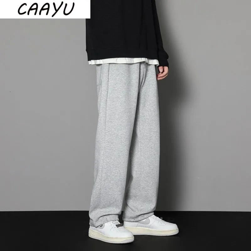 Männer Hosen CAAYU Jogginghose Herren Gerade Große Größe Männlich Lose Schwarz Casual Streetwear Sport Hosen Jogger Oversize Sport 221122