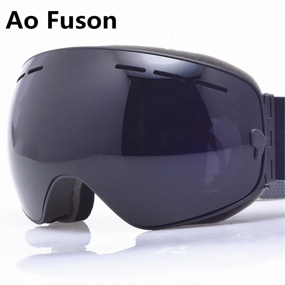 Ski -bril Winter Snowboard UV400 Big Vision Profession Sferical Mask Men Men Women Snow Snow Sneeuwkas Eyewear Sci Glazen 221122