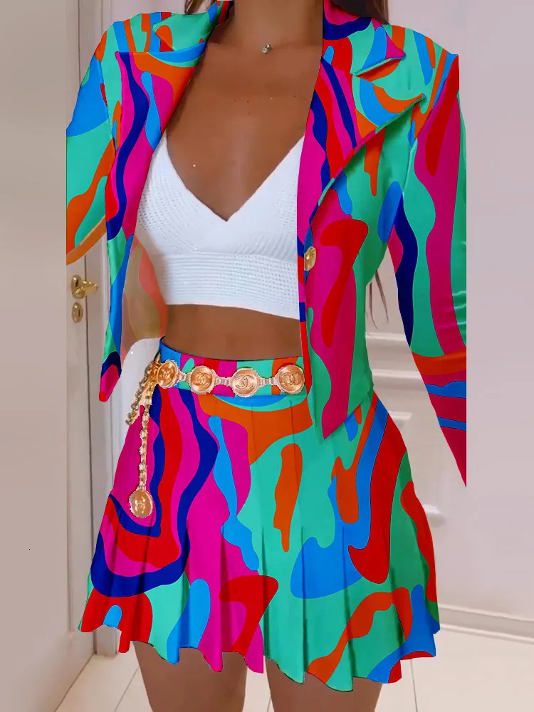 Elegant Geometric Print Fold Half A Turtleneck Long Sleeve Two Pieces Elegant Geometric Print Fold Half A Turtleneck Long Sleeve Two Pieces