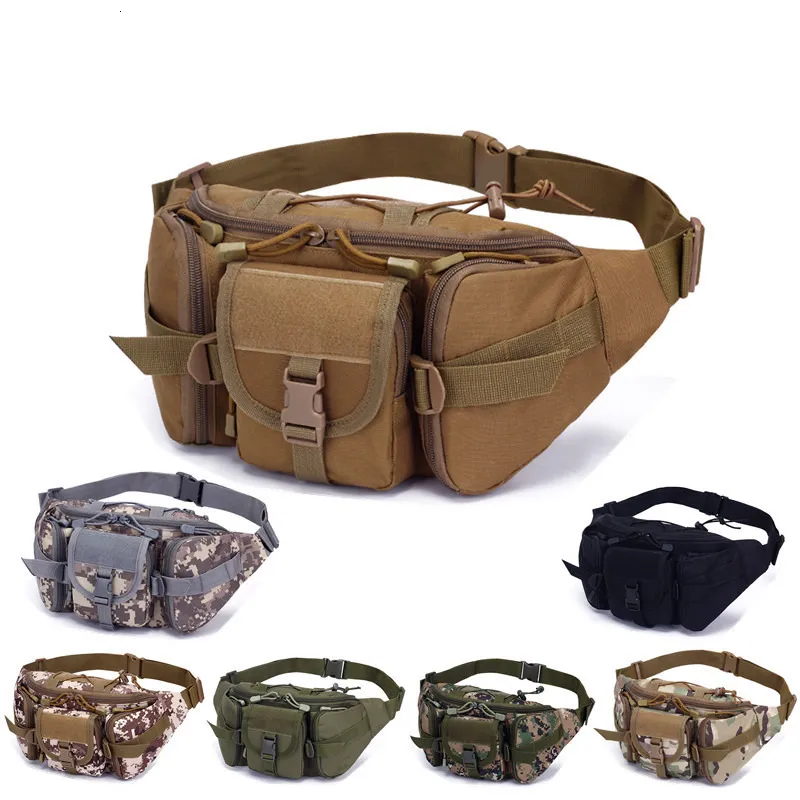 Waist Bags Military Fan Tactical Sports Outdoor Large-Capacity Waterproof Riding Travel Running Multi-Function Chest 221122