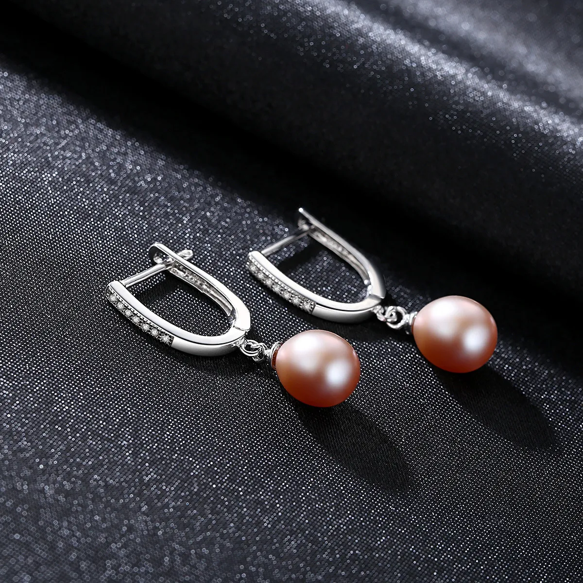 New fashion freshwater pearl micro set zircon dangle earrings women jewelry temperament lady exquisite luxury s925 silver earrings accessory gift