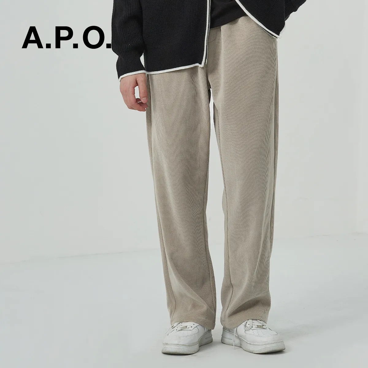 Мужские брюки Apo -cerstureoy Новые брюки с флисом и толстыми брюками для мужчин