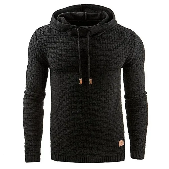 Heren Hoodies Sweatshirts Men Brand Solid Mens Plaid Hooded Sweatshirt Mannelijke hoodie Tracksuit Sweat Coat Casual Sportswear M-4XL Drop 221123