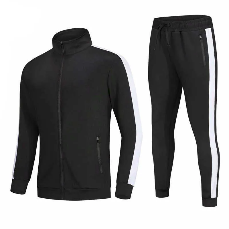 Survêtements pour hommes Personnalisé Blanc Causal Coton Survêtements Pantalons Ensemble Sweats À Capuche Hommes Jogging Costume Sportswear Survêtement Hommes Costumes L221122