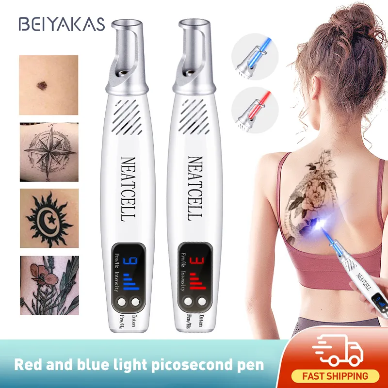 Face Care Devices Picosecond Laser Pointer for Mole Removal Dark Spot Pen tattoo Acne Skin Pigment Portable Machine Beauty Device 221122