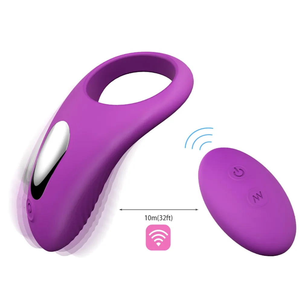 Vibrators Draadloze Afstandsbediening Voor Man Mouw Ring Vertragingstijd G-spot Clitoris Stimulator Volwassen Speelgoed voor Cou_voghion.com
