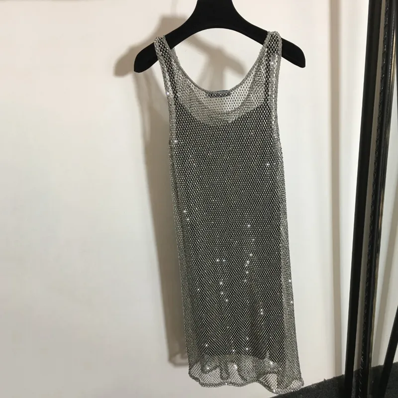 knee length dresses for ladies 1970s Metal mesh vest Azzaro – Vintage Le Monde main image 0