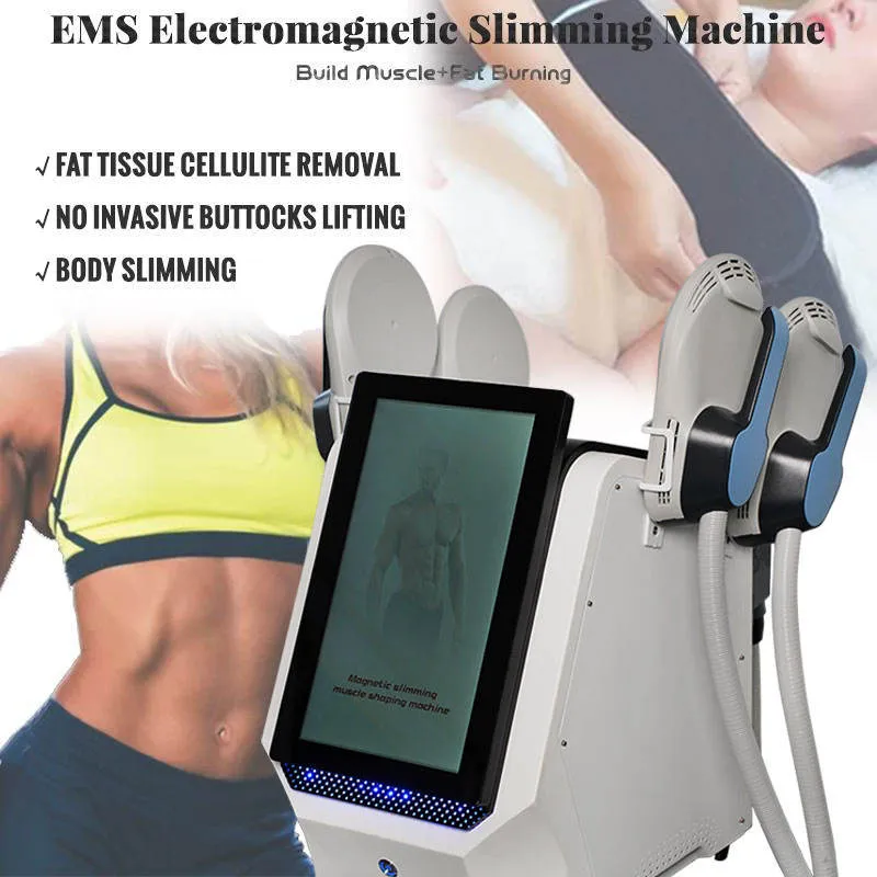 Hi EMS Portable body sculpting machine with 2/4 Handles for