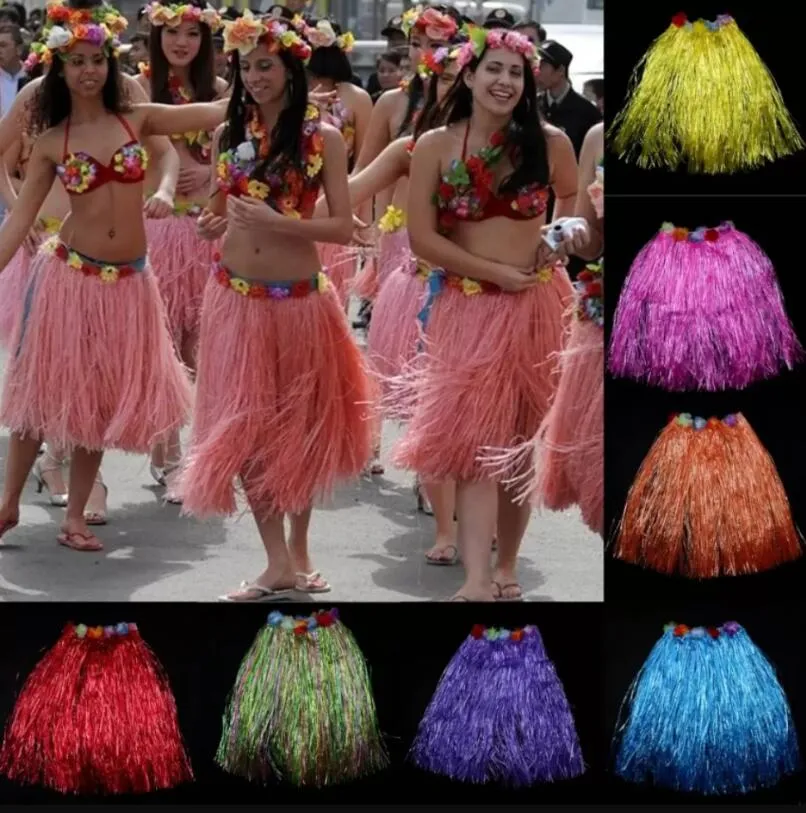 Hot Party Herbe Jupe Femmes Mode Hawaii Dance Show Performance Jupes Bar Club Performance Hula Jupe C1122