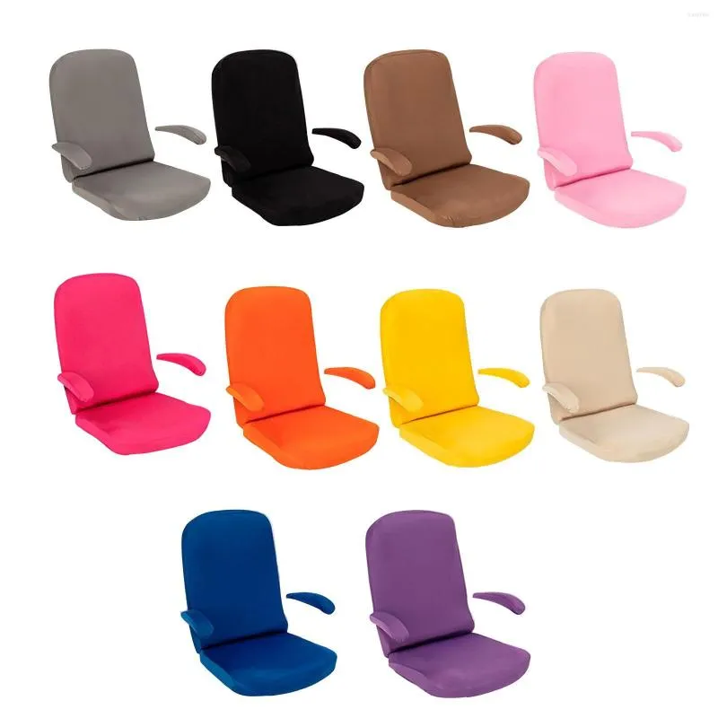 Fundas para sillas Funda giratoria elástica para computadora Funda antisuciedad Lavable Poliéster Extraíble Sillón de oficina para