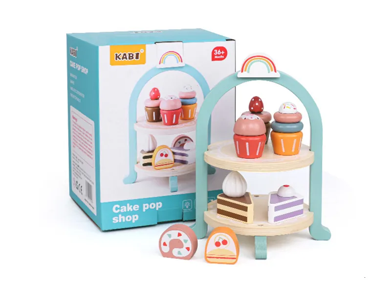 Wooden Afternoon Tea Set Wooden Play Food Target Toy For Early Learning And Pretend Play Perfect