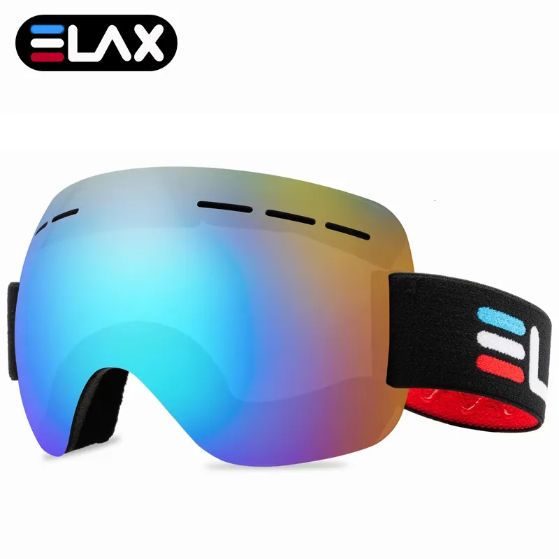 Skidglas￶gon Elax Brand Snow Snowboard Glasses Snowmobile Outdoor Eyewear Sport Googles 221122