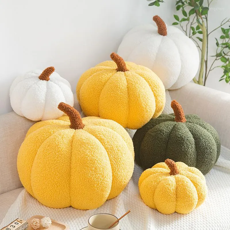 Kissen Kürbis Plüsch Stofftier Weiches Gemüse Puppe Sofa Cushaw Kinder Halloween Weihnachtsgeschenk Ornament Home Decor