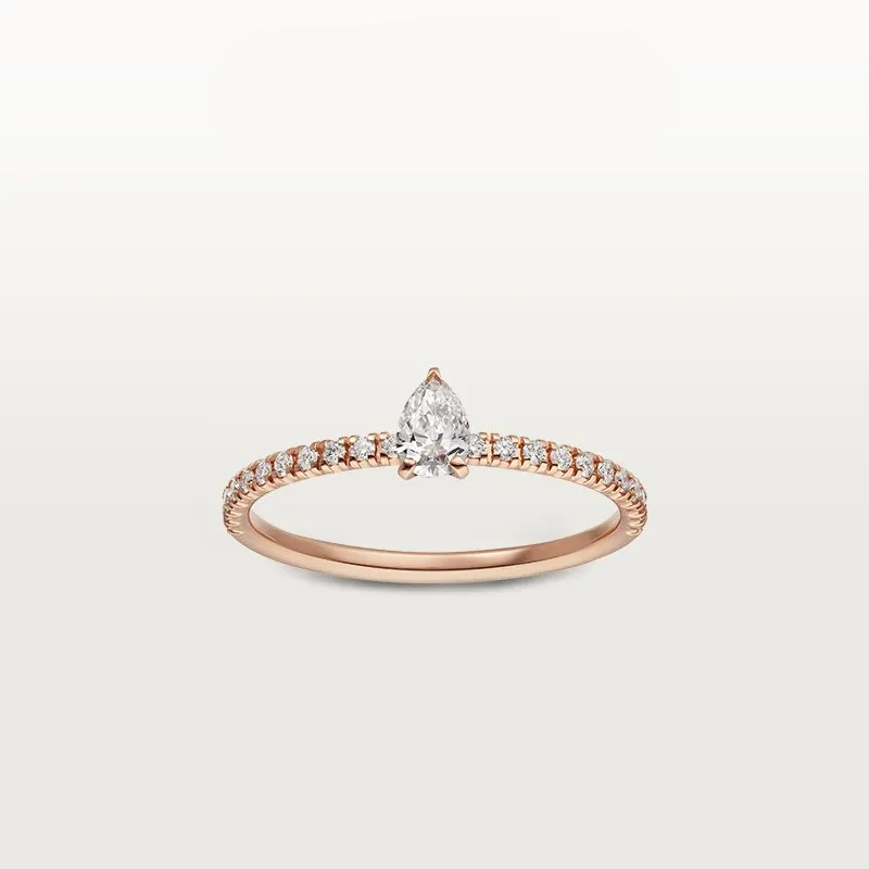 bague en diamant bijoux de créateur bagues de fiançailles pour femmes luxe or rose titane