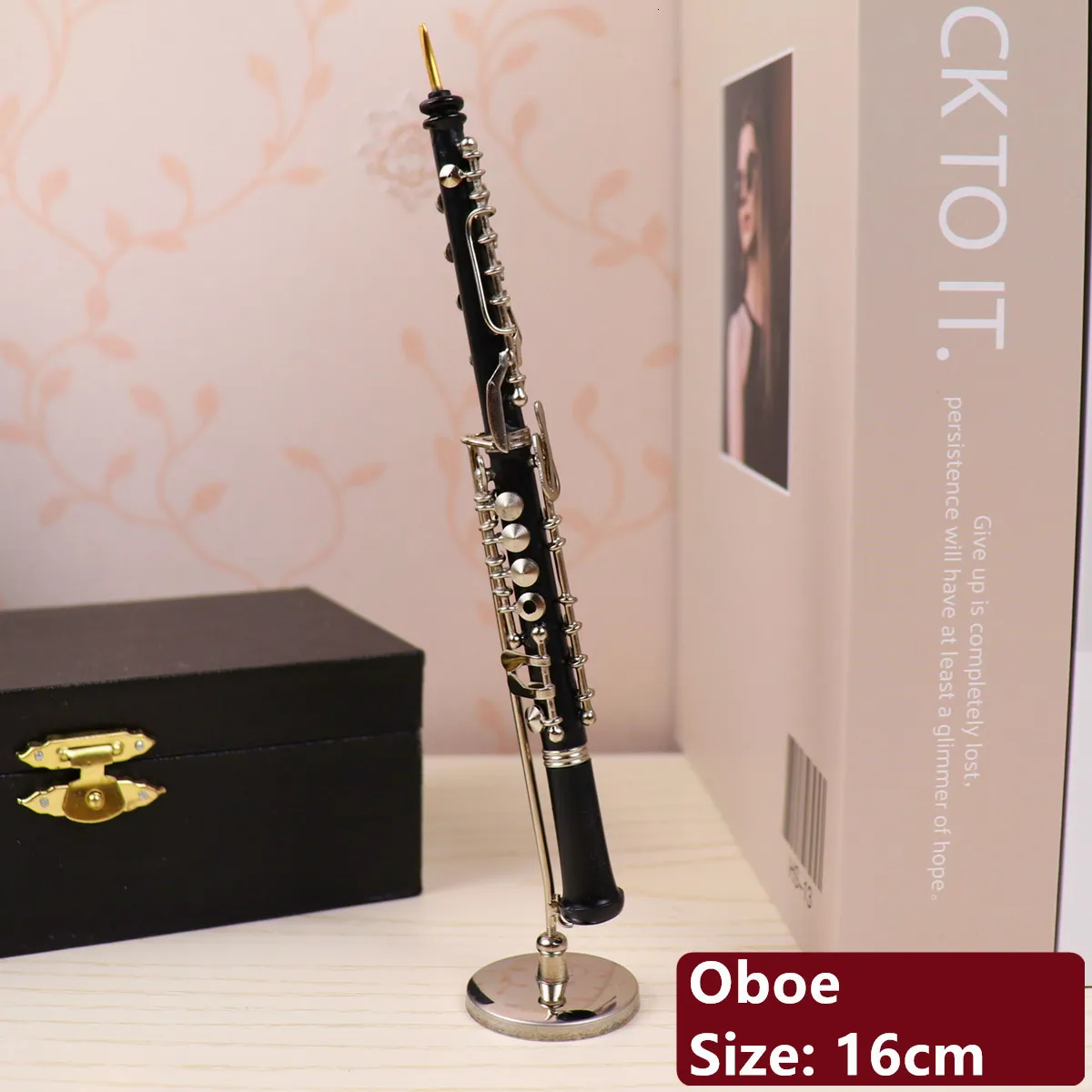 Objets Décoratifs Figurines Dh Miniature Flûte Clarinette Saxophone  Trompette Trombone Cor Français Modèle Mini Ornements Cadeau Et Décoration  221124 Du 14,23 €