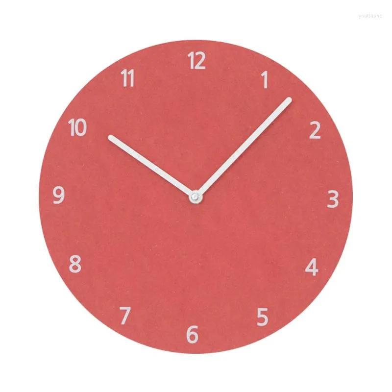 Väggklockor barn mode klocka nordisk design färgglada tyst kök modern minimalistisk horloge dekorationer