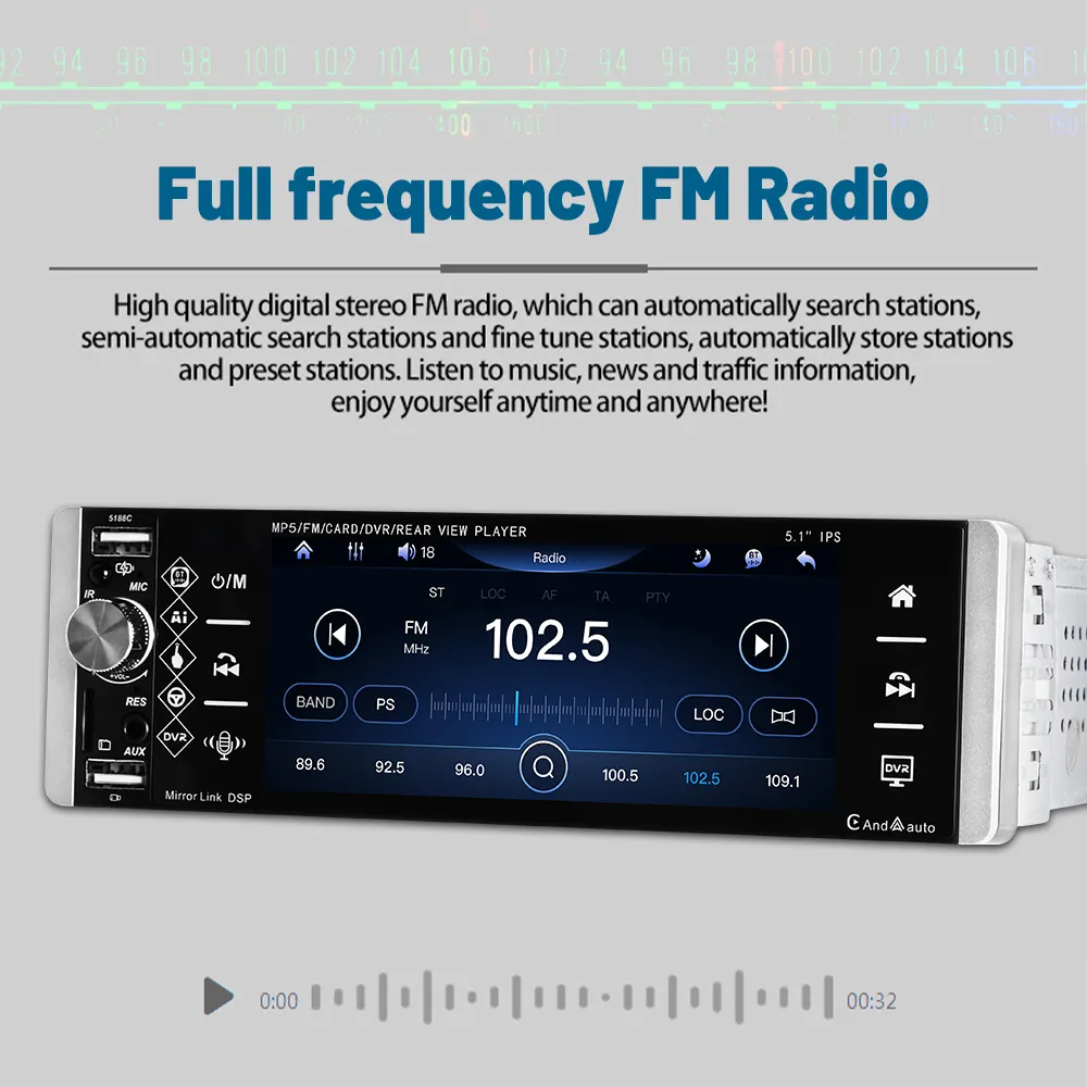 Autoradio 2 Din 7 Pollici Con Mirror Link E Telecamera Retromarcia – Bluetooth E FM