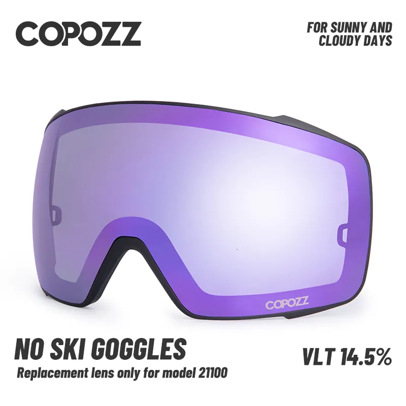 Óculos de esqui Coozz lente de substituição não polarizada para os óculos de neve do modelo 21100 apenas 221124
