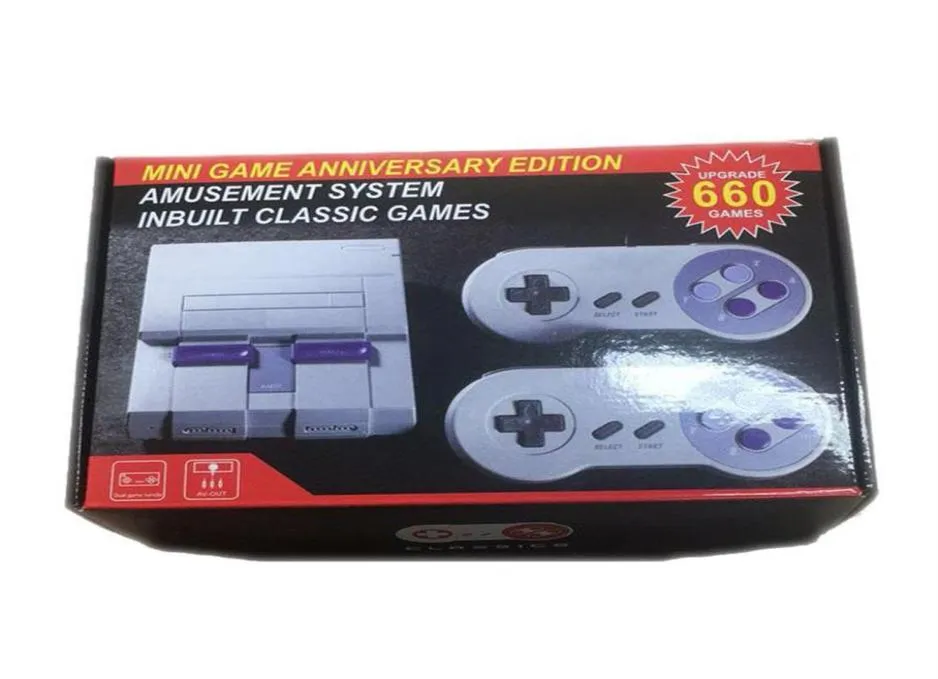 660 Wired Mini Game Anniversary Edition Inbuit Classic Games Arcade 4GB for US UK EU AU 4 adaptor Versions with Box271O