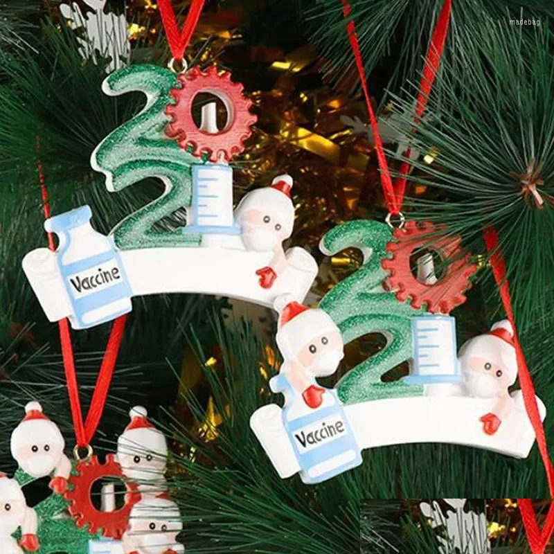 Decorazione per feste Decorazione per feste Personalizzata Famiglia sopravvissuta Ornamento per albero di Natale Fai da te Nome personalizzato Ciondolo appeso natalizio in resina Dr Dhi5R