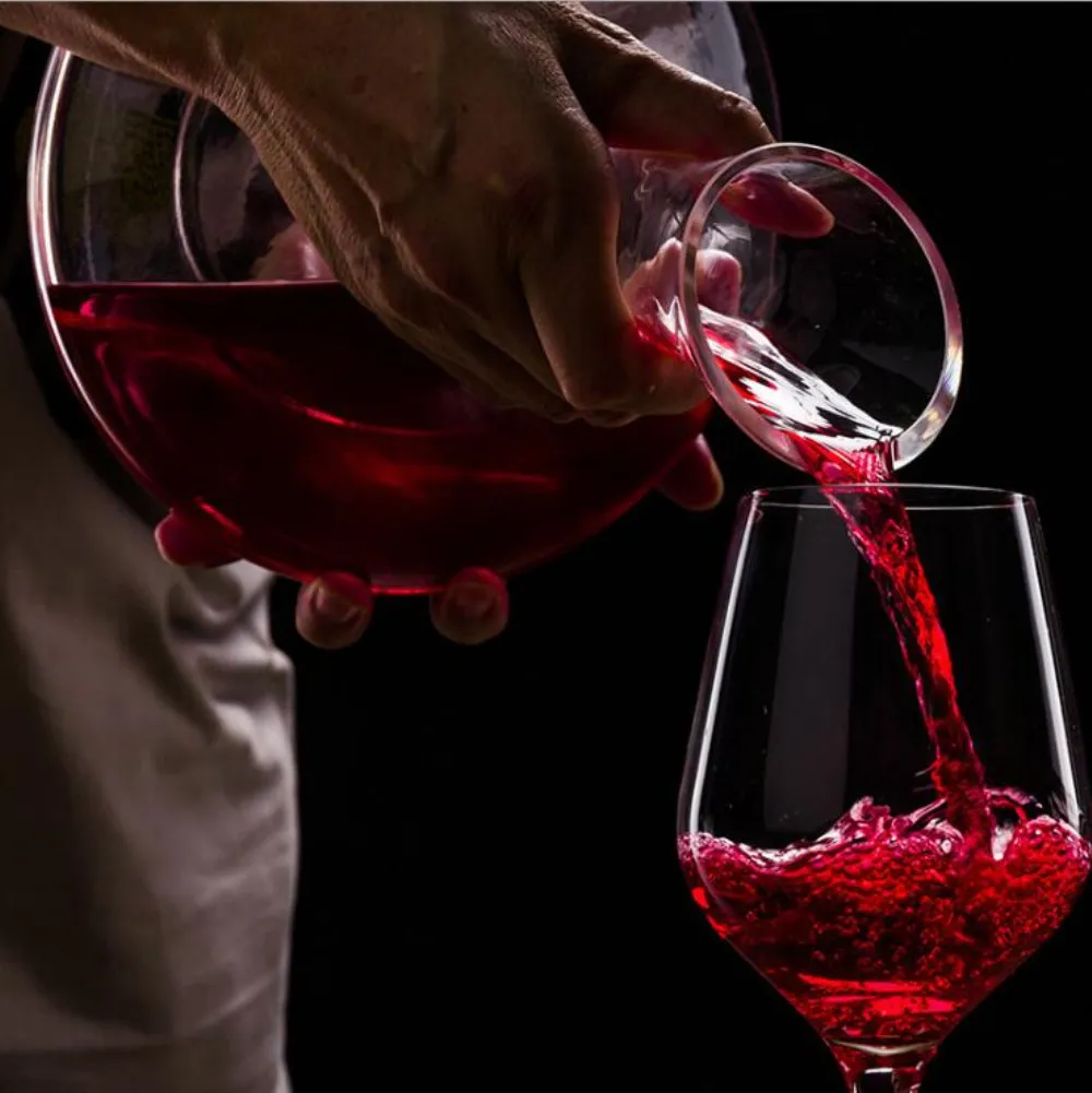 Pichet à vin rouge en cristal fait à la main, séparateur de vin