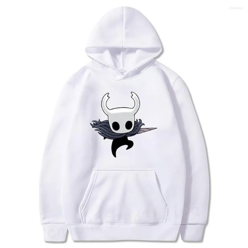 Felpe con cappuccio da uomo Hollow Knight Attack Felpa per videogiochi per Camisas Slim Homme regalo a maniche lunghe