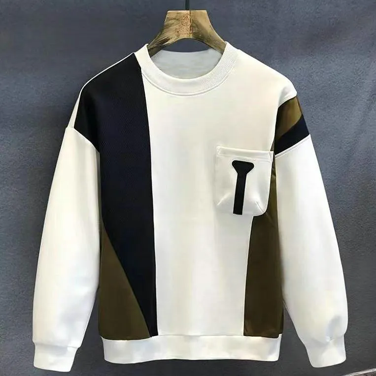 Colorblock Crew Neck Men's Colorblock Crew Neck Pullover Sweatshirt With... From Luxury ...