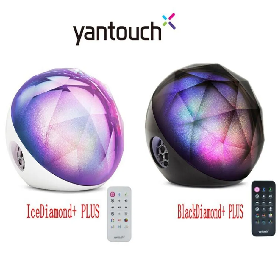 100 Original Yantouch Ice Diamond Plus Bluetooth APP SpeakerBlack Diamond Brilliant LED Colorful Light with Alarm Clock magic ba6990001