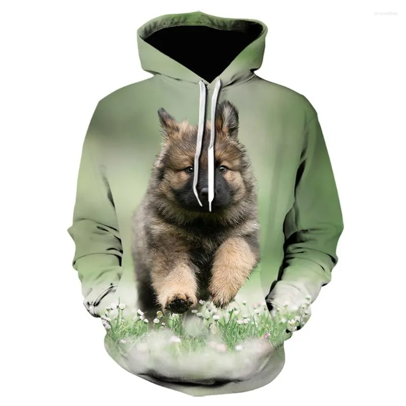 Herrtröjor 2022 ankomst mode mens 3d hund tryckt lös fit höst tröja för män streetwear hoody rolig hoodie pullover