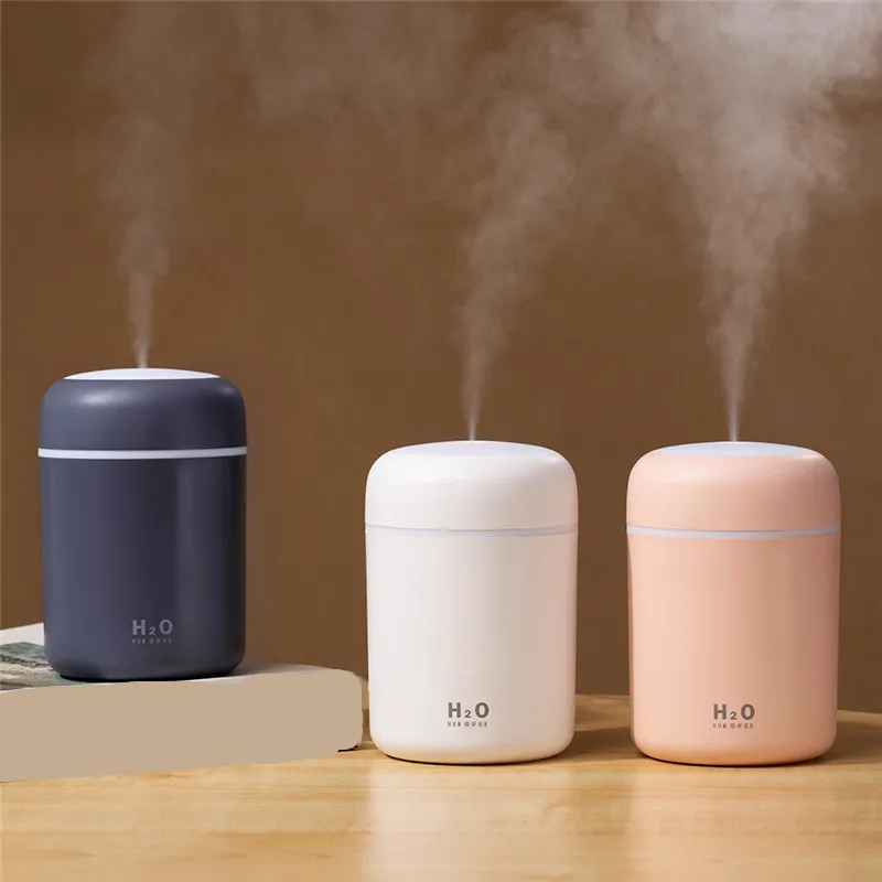 Mini humidificateur d'air de voiture de 300ML, diffuseur d'huile essentielle et d'arôme USB pour maison et voiture, brumisateur ultrasonique