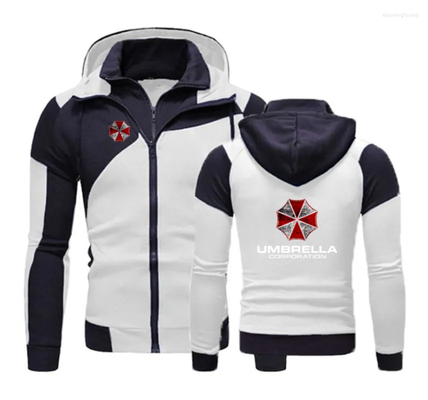 Giacche da uomo 2022 Uomini Umbrella Corporation Casual Solid Pullover Comfrtable Elegante Moda Felpa con cappuccio Slim Classic Top