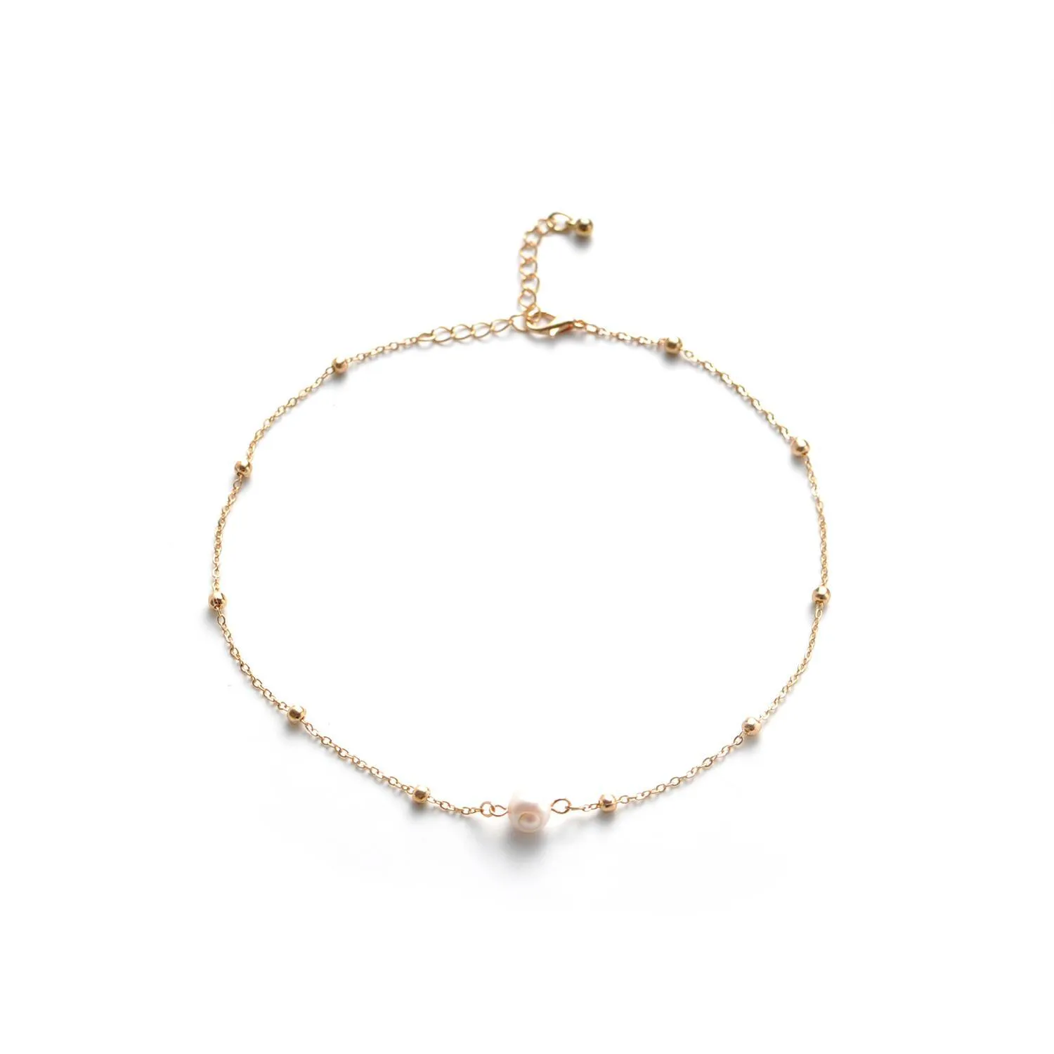 Naszyjniki z koralikami Pearl Choker Dainty Regulowany naszyjnik 18K Gold Splated Ctured Barque Pearls Tiny łańcuch Delikatne matki Va dhgarden dhv6t