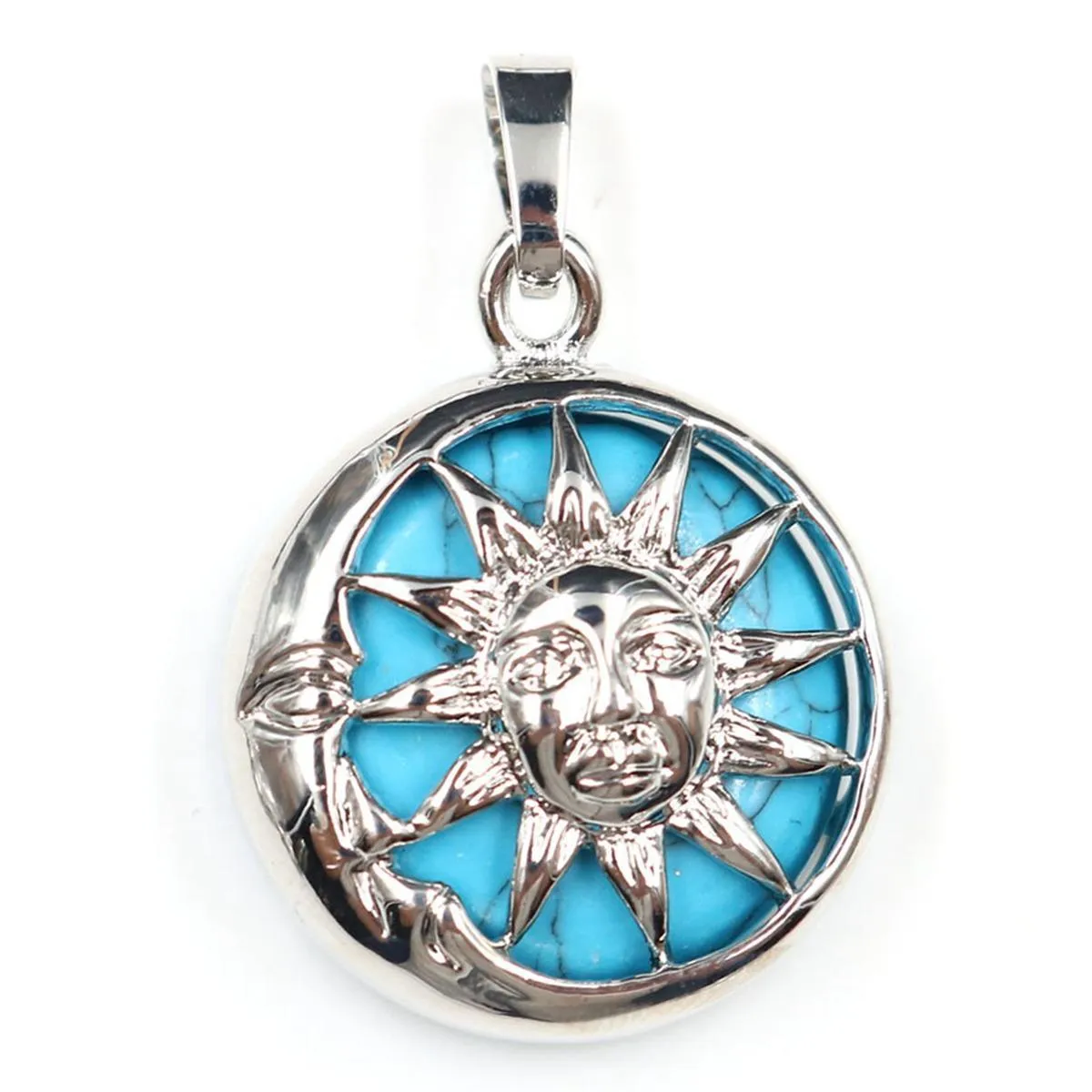 Pendentif Colliers Soleil Pendentif Hommes Et Femmes Charme Collier De Mode Saint Valentin Cadeau D'anniversaire Drop Delivery Bijoux Necklac Dhgarden Dhhps