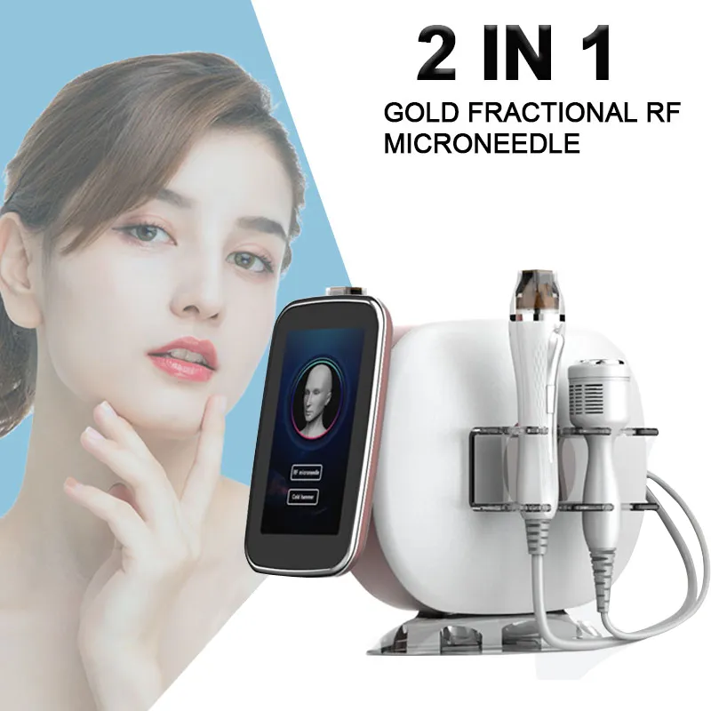 10/25/64PINS/NANO RF Microneedle Fraktionerad RF -hud åtstramning Radiofrekvens Intracel Microneedling Machine Needle Mesoterapi för ansikte