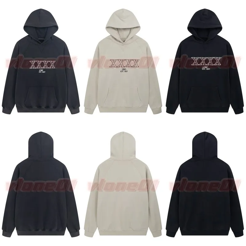 Mens Fashion Letter Embroidery Hoodies Designet Classic Hooded Sweaters Men Women Casual Loose Sweatshirts Size XS-L