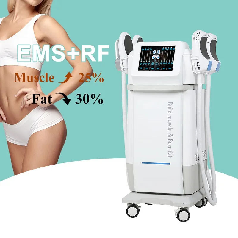 EMSlim 4 Maniglie Macchina dimagrante HIEMT RF Stimolazione muscolare elettromagnetica Grasso Perdita di peso EMS Body Shape Spa Usa attrezzature Dispositivo per scolpire la radiofrequenza