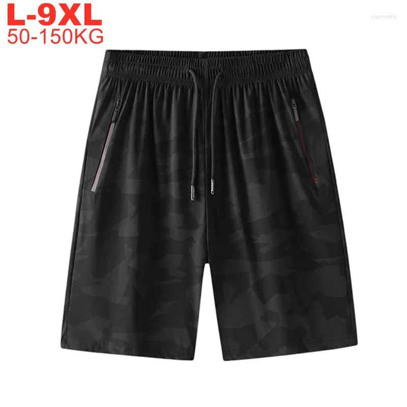 Shorts masculinos de tamanho grande 9xl 8xl 7xl Camuflagem de verão masculino calças curtas rápidas para masculino treino masculino Sorto