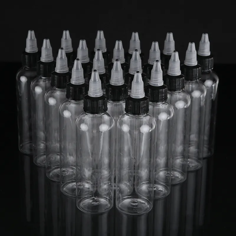 Glassverktyg 20 st 100 ml tomt n￥lmunstycke container plastpress lim lim flytande flask twep cap flaskor k￶k gadget hem 221124