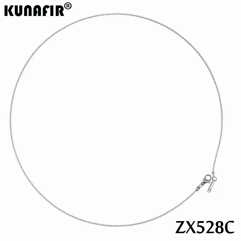 Kunafir 용접 1.2mm 스테인리스 스틸 비드 체인 볼 목걸이 패션 쥬얼리 ZX528C