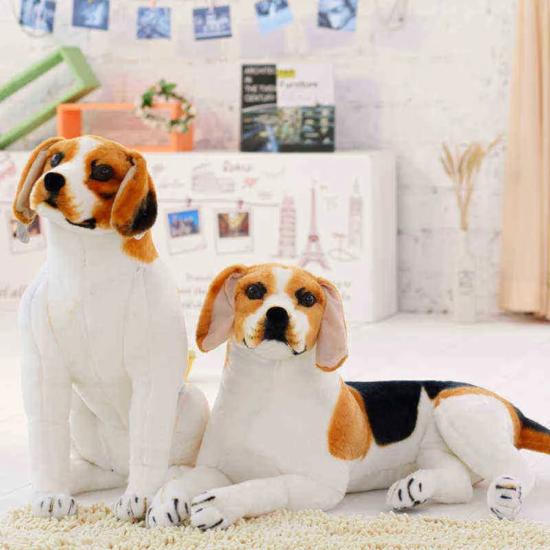 1Pc Cute Cuddle Plush Dog White Pattern Dog Cuddle Creative Stuffed Doll Simulation Toy Kawaii Gift For kid Girl J220729