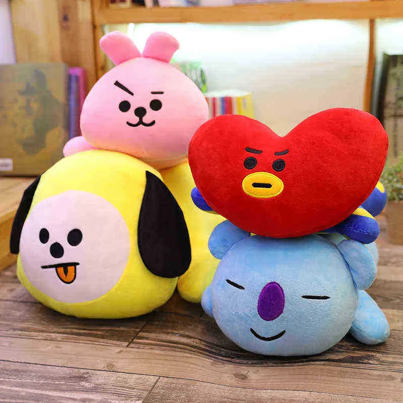 Mignon Kpop Star Jung Cook célébrité dessin animé en peluche poupée peluche oreiller animal câlin mouton lapin chien Koala cheval cadeau J220729