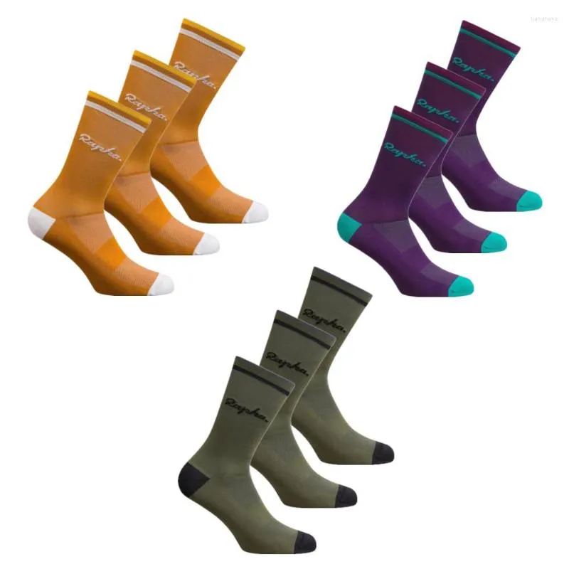 Sports Socks 2022 Ciclismo de alta qualidade Rapha Bicicleta Homens e Basquete de futebol feminino Basquete