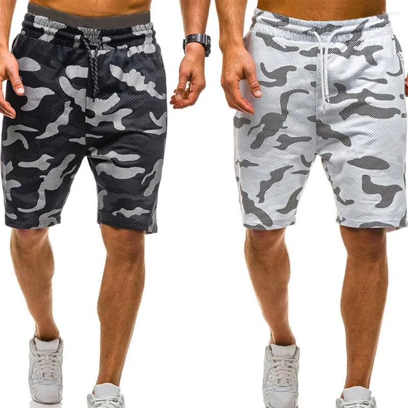 Shorts masculinos Men camuflam casual masculino de carga militar de joelho masculino de verão calças curtas Homme 2022