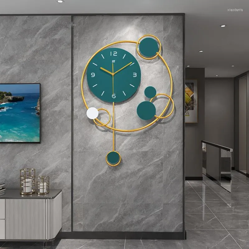Настенные часы скандинавские легкие роскошные часы гостиная современная минималистская личность творческий художник дома украшение