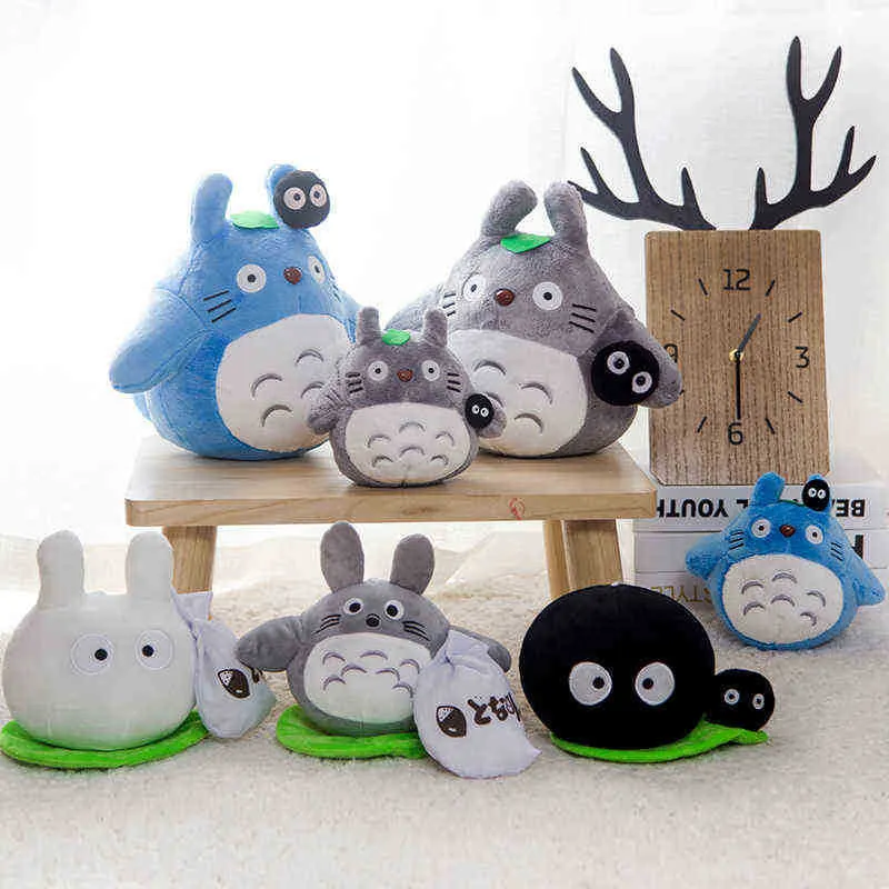 Новый Totoro Cuddle 20см 30 см маленький размер японский аниме фигура Susuwatari Pop Plush Totoro игрушка день рождения рождественский подарок J220729