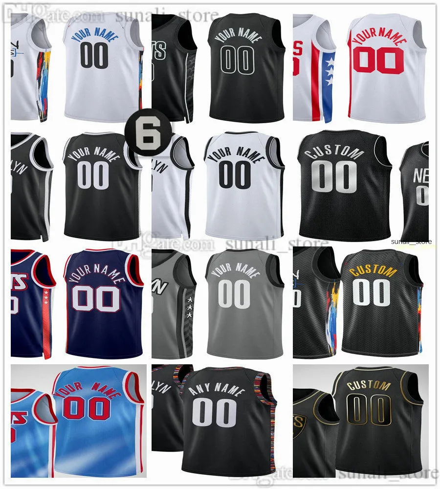 2023 City 7 Kevin 11 Kyrie Basketball Durant Jerseys Irving Ben 10 Simmons Nic 33 Claxton Patty 8 Mills Seth 30 Curry Joe 12 Harris Yuta 18 Watanabe Edmond Sumner مطبوع