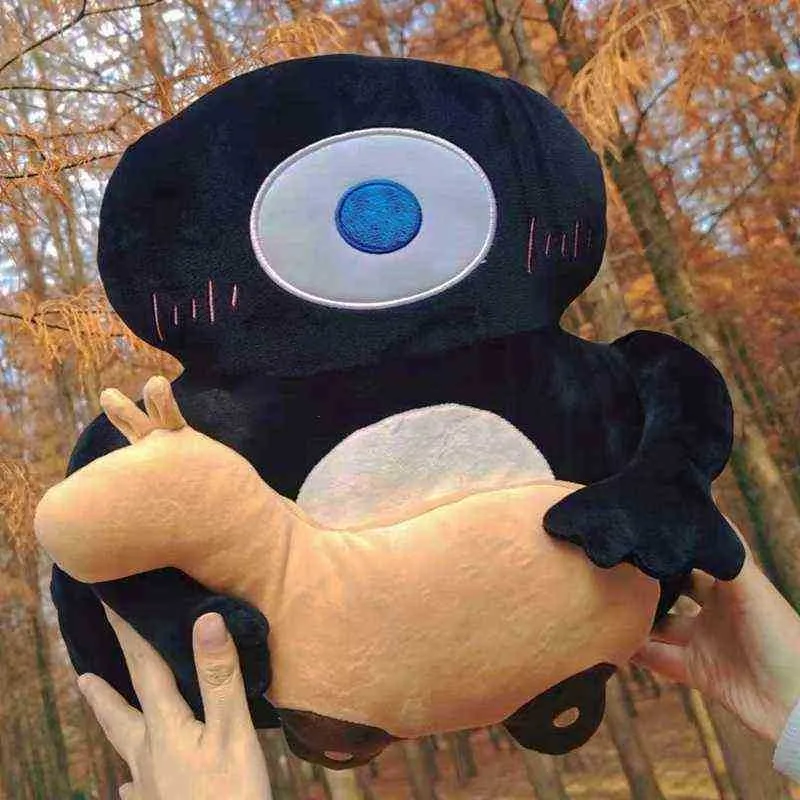 40Cm Classement Des Rois Personnage De Dessin Animé En Peluche Noir Personnage Tenant Escargot Cosplay Prop Décor J220729