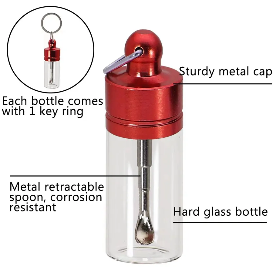 New Clear Brown Glass Bottle Snuff Vial With Metal... From Sungange, $0.74  | DHgate.Com